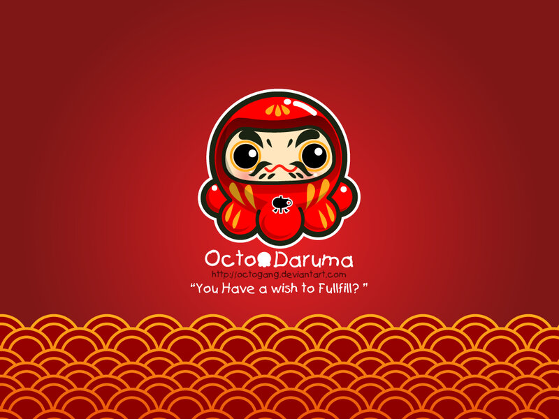 Octo Daruma character art