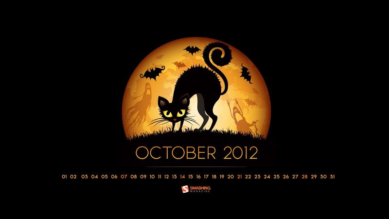 October 2012 Halloween calendar