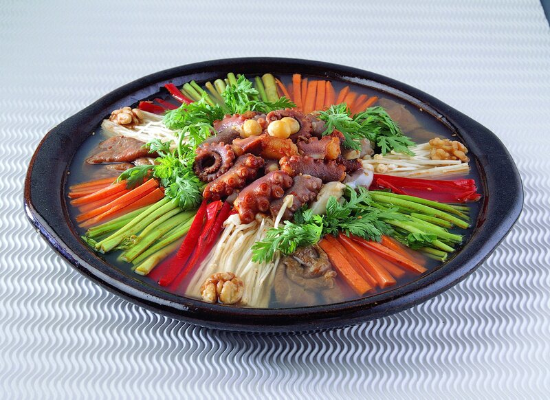octopus and vegetable stew