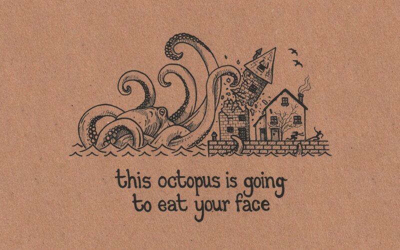 octopus attacks town