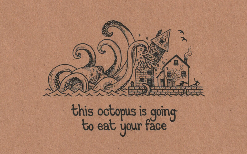 octopus attacks town