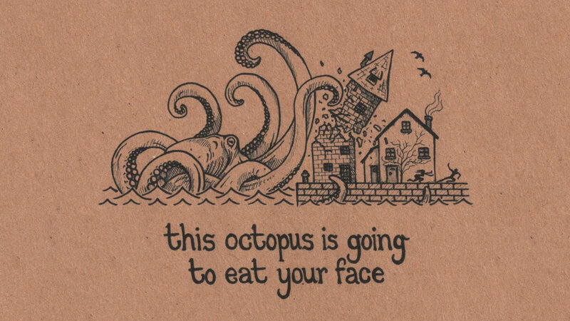 octopus attacks town