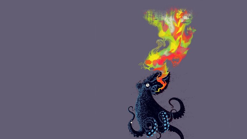 Octopus Breathing Fire