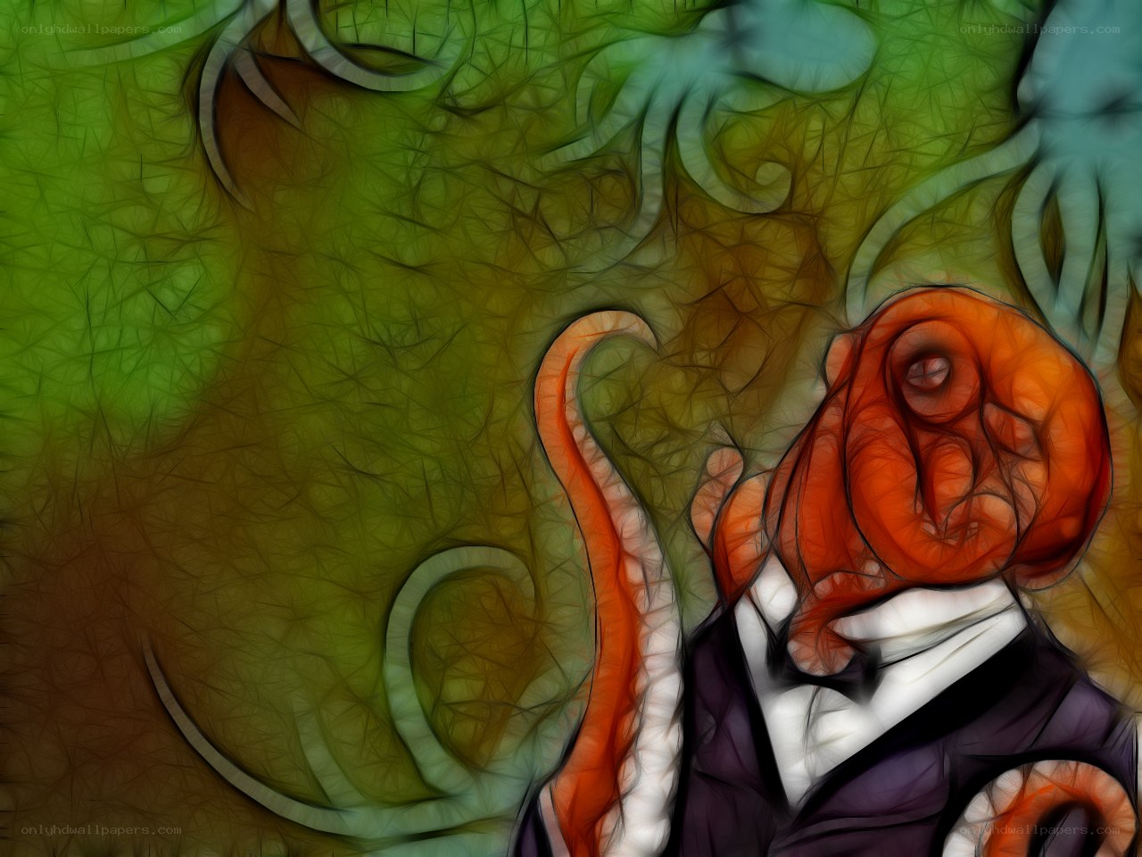 octopus in a suit