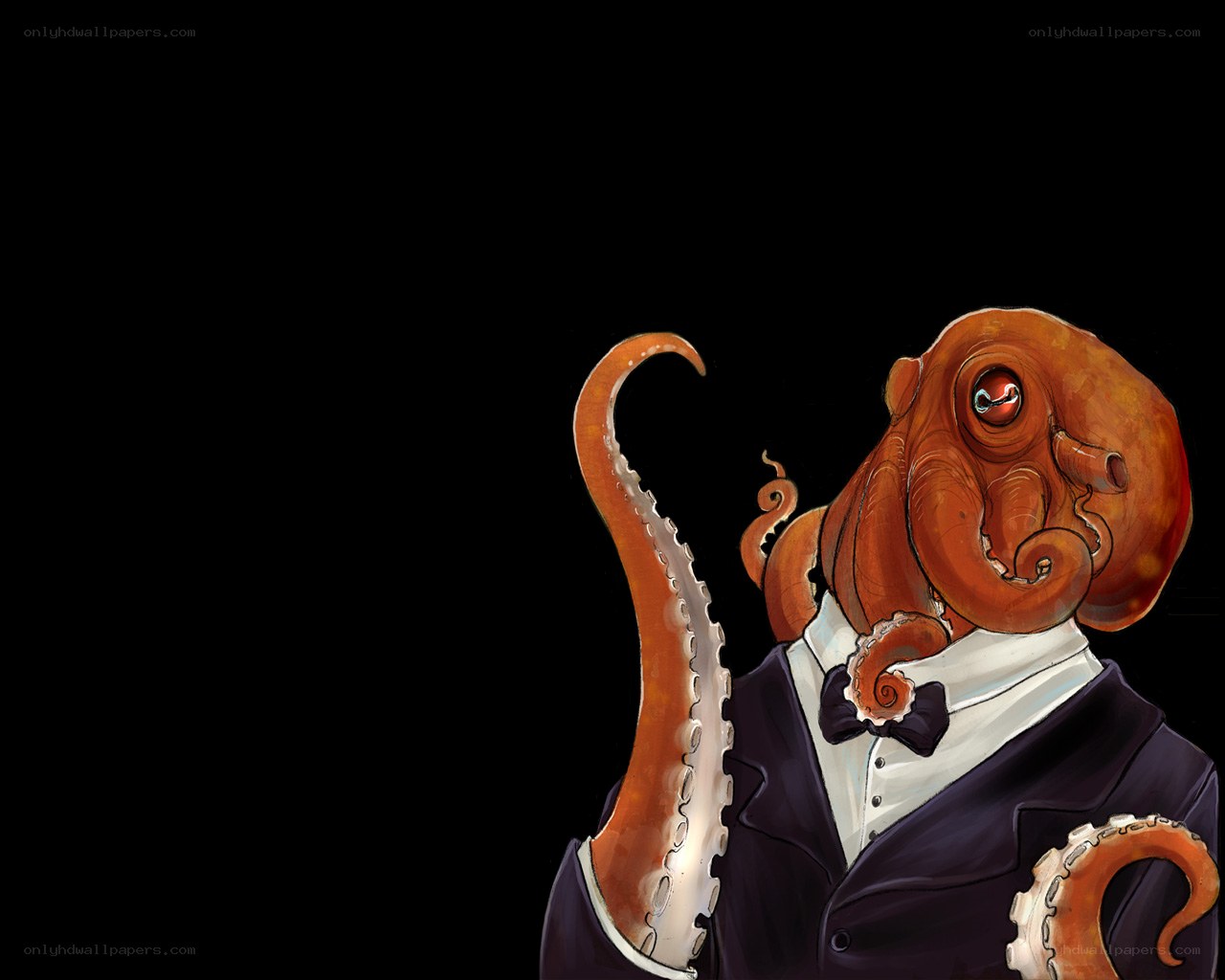 octopus in a tuxedo