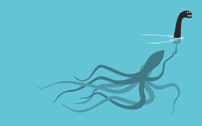 Octopus in Water