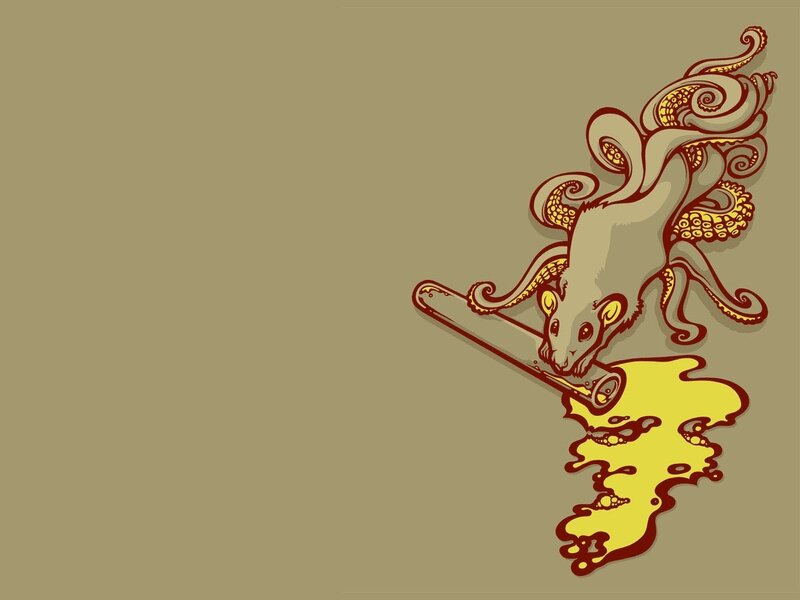 octopus rat drinking