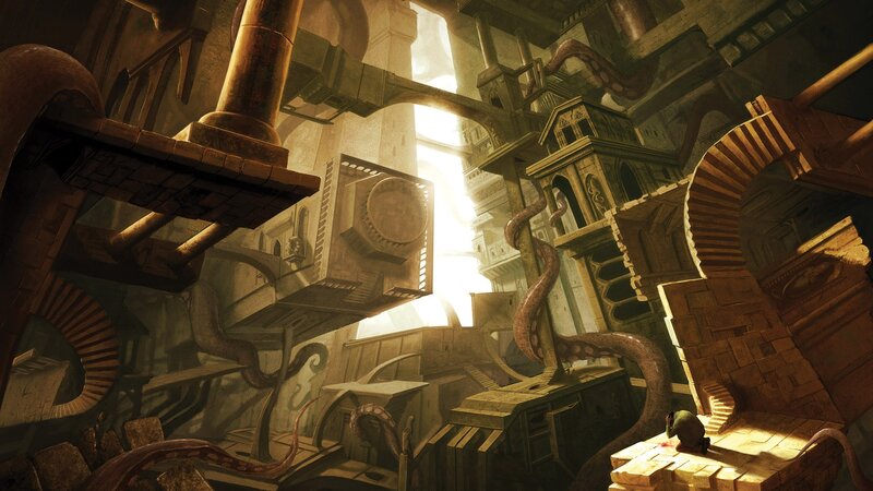 Octopus Tentacles in Ruins
