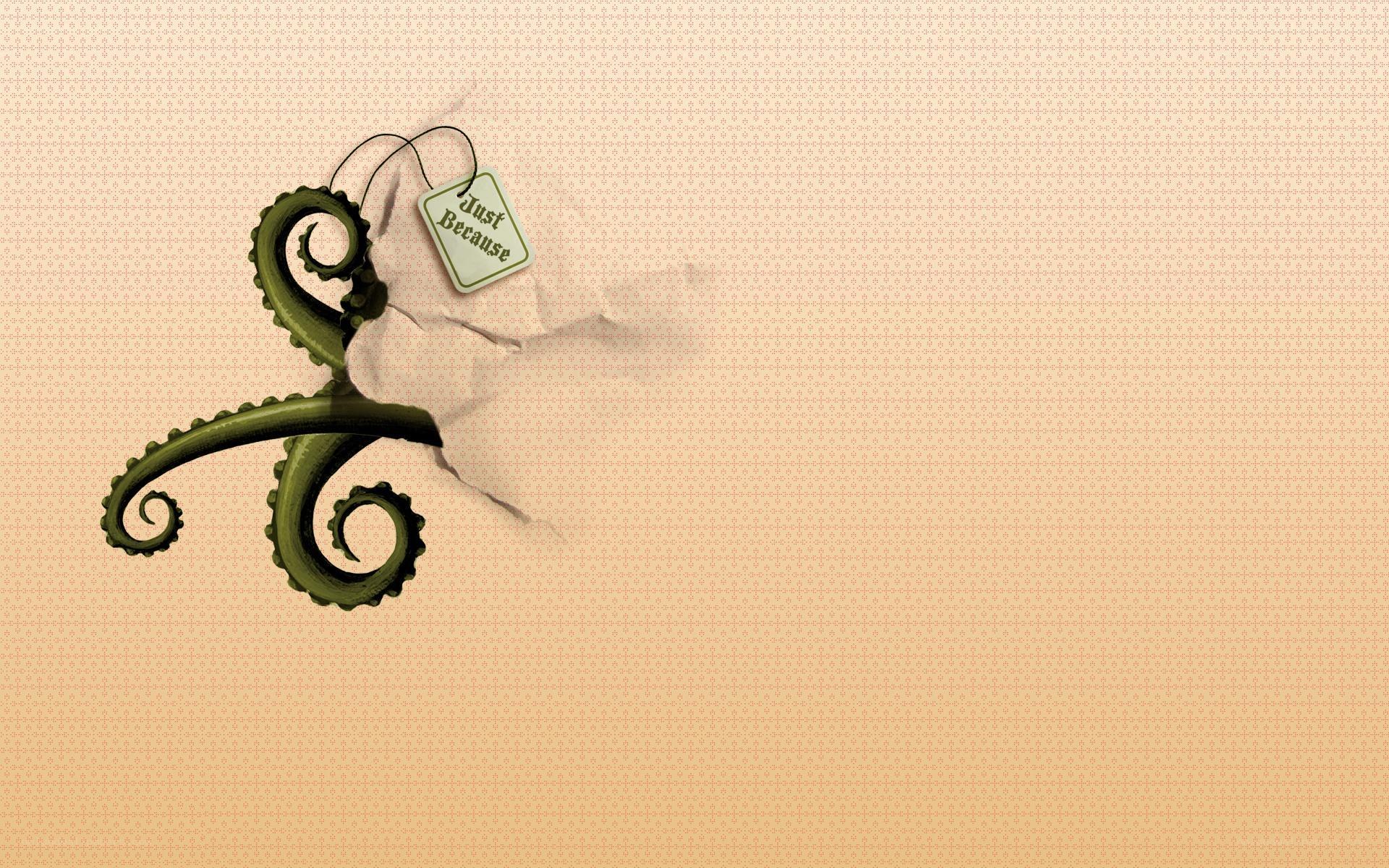 octopus tentacles through paper
