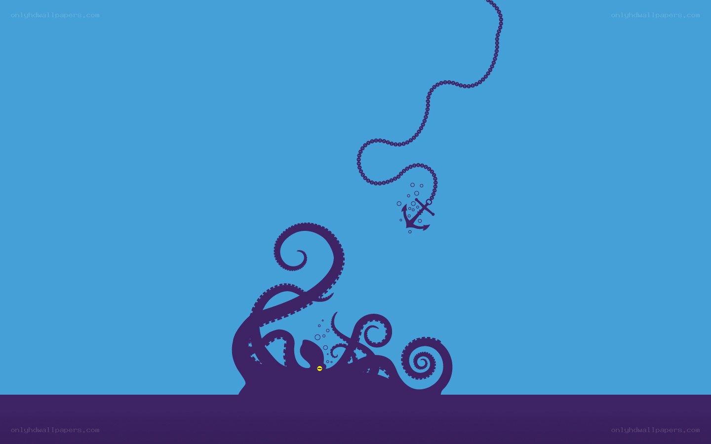 octopus with anchor