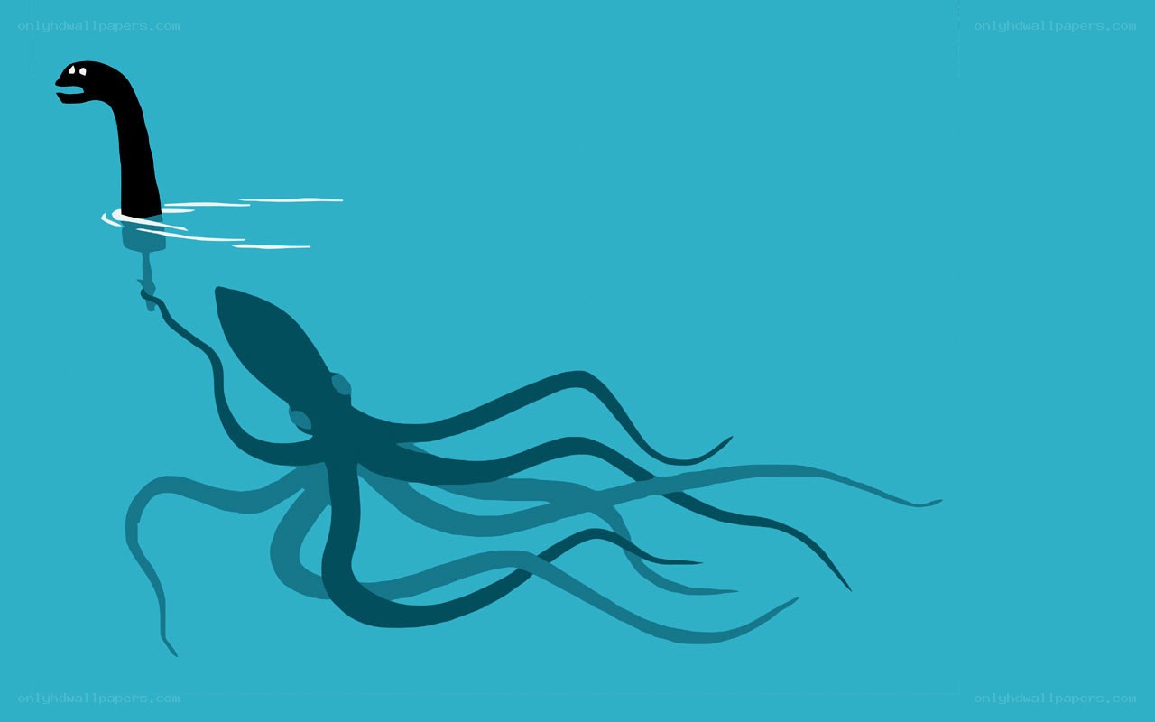 octopus with long neck
