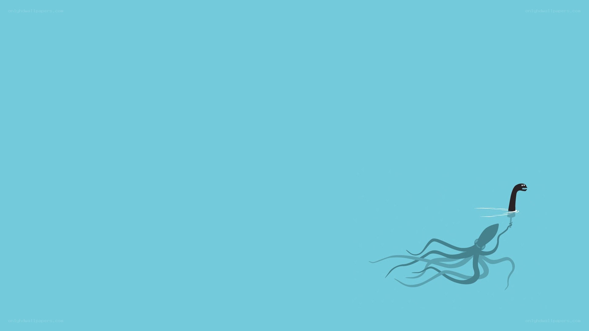 octopus with long neck