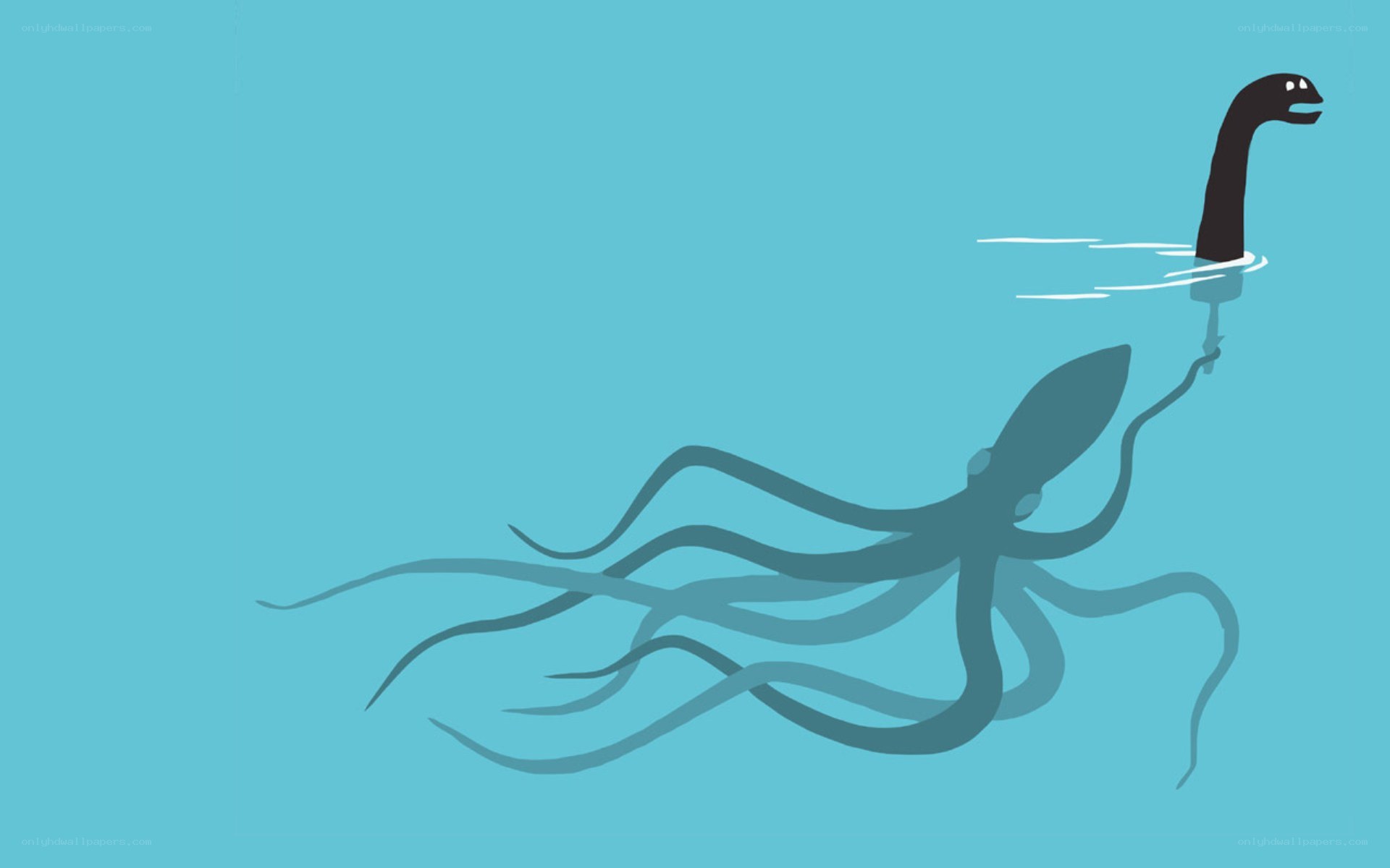 octopus with long neck