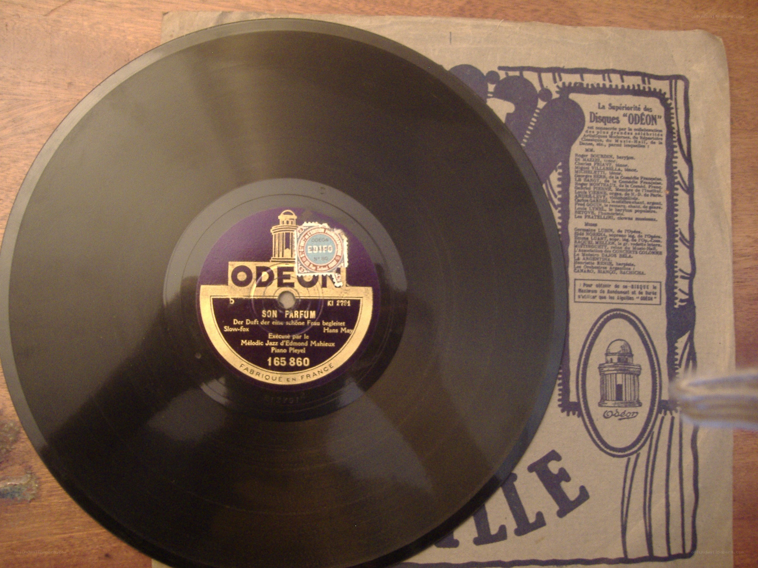 Odeon record with sleeve