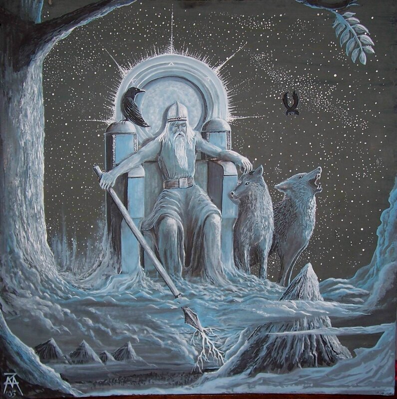 Odin on Throne