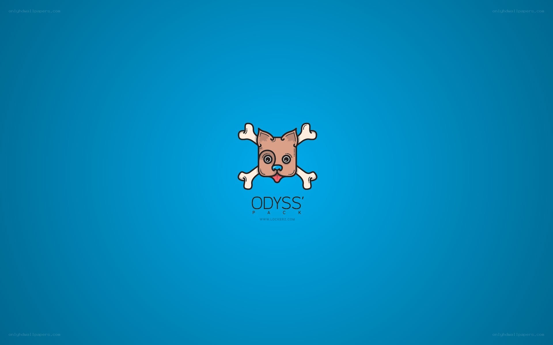 Odysse Pack logo on blue
