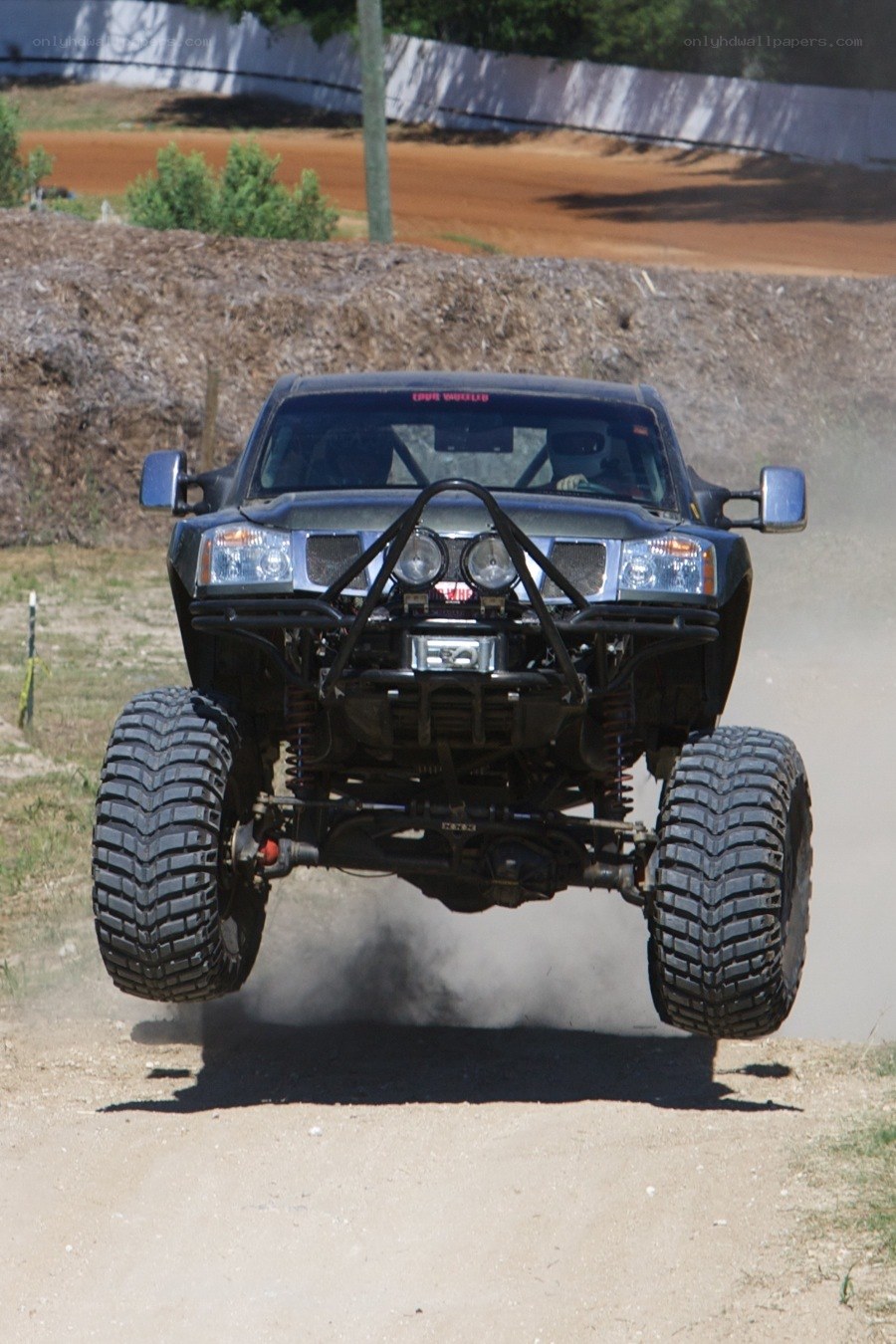off-road truck in action