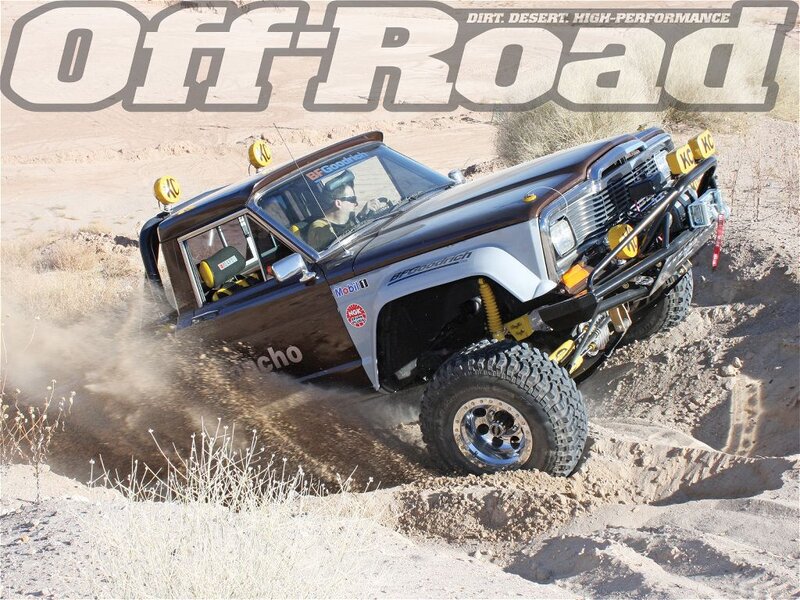 Off-road Truck in Desert — Brown