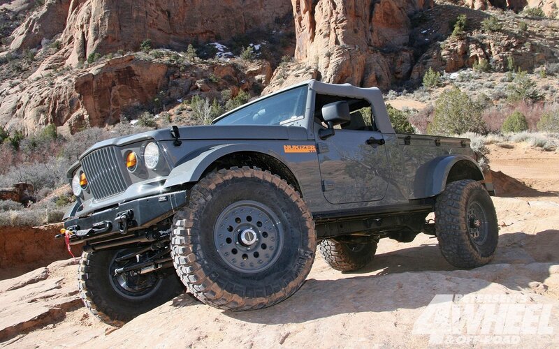 off-road truck in desert