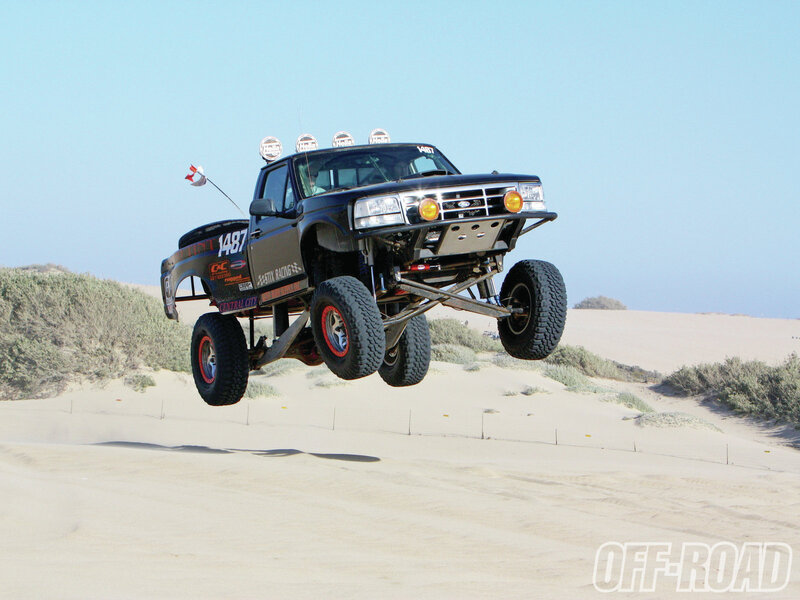 Off-road Truck in Mid-air — Black