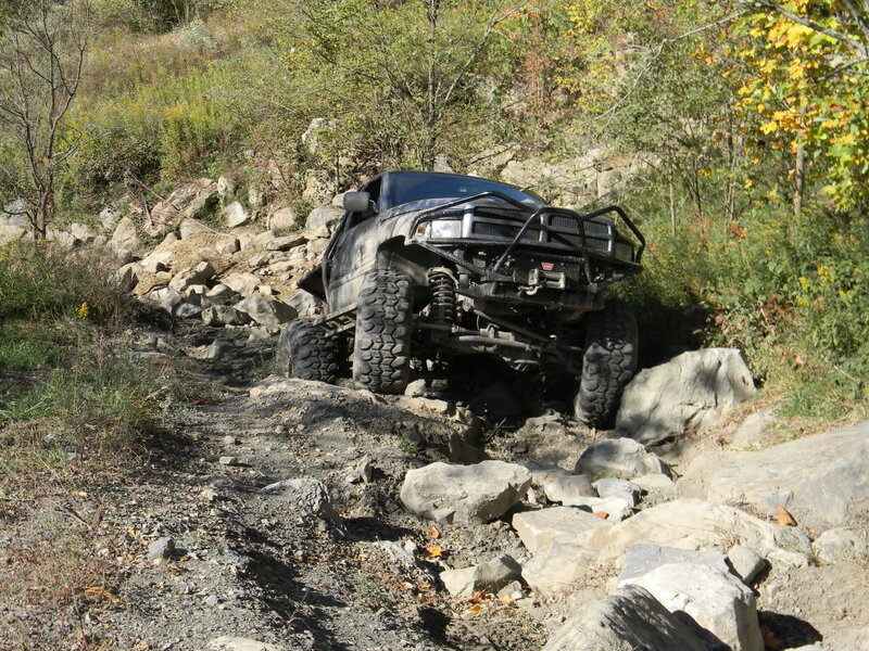 Off-road Truck on Rocks