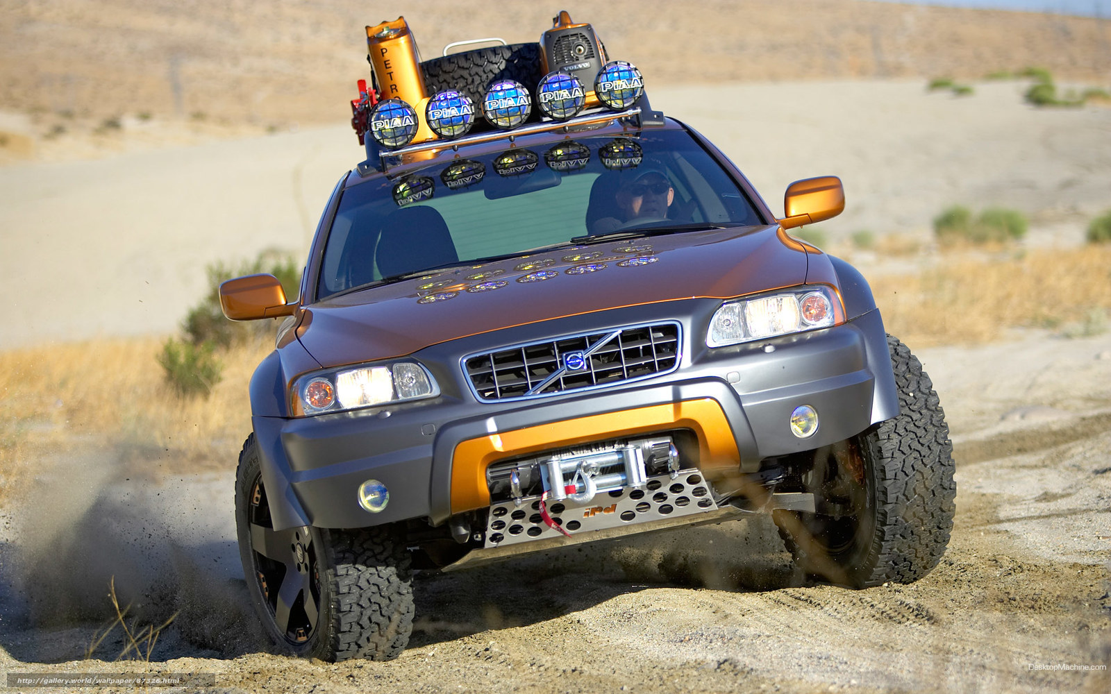 off-road vehicle in desert