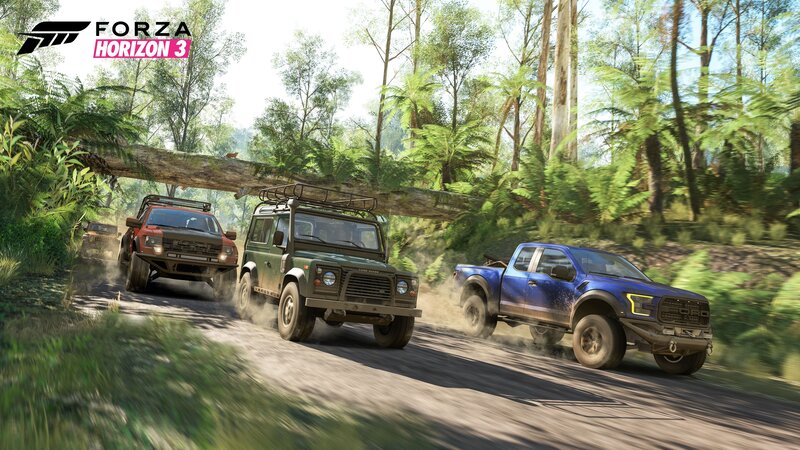 Off-road Vehicles in Forest — Green