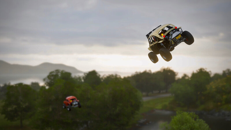 Off-road Vehicles in Mid-air