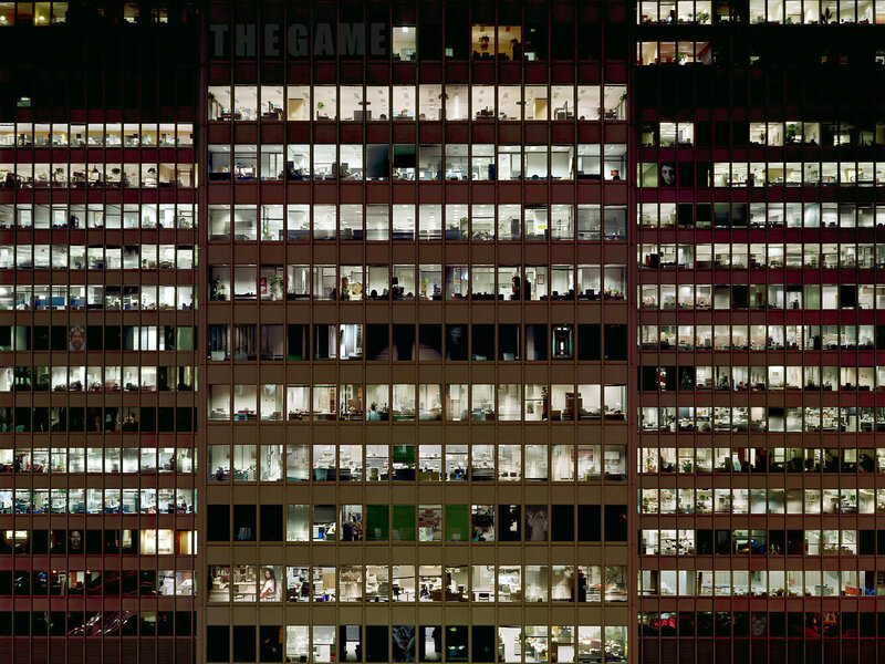 Office building at night