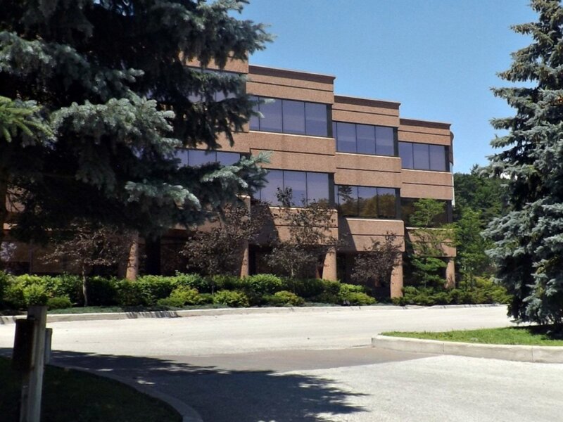 Office Building with Trees