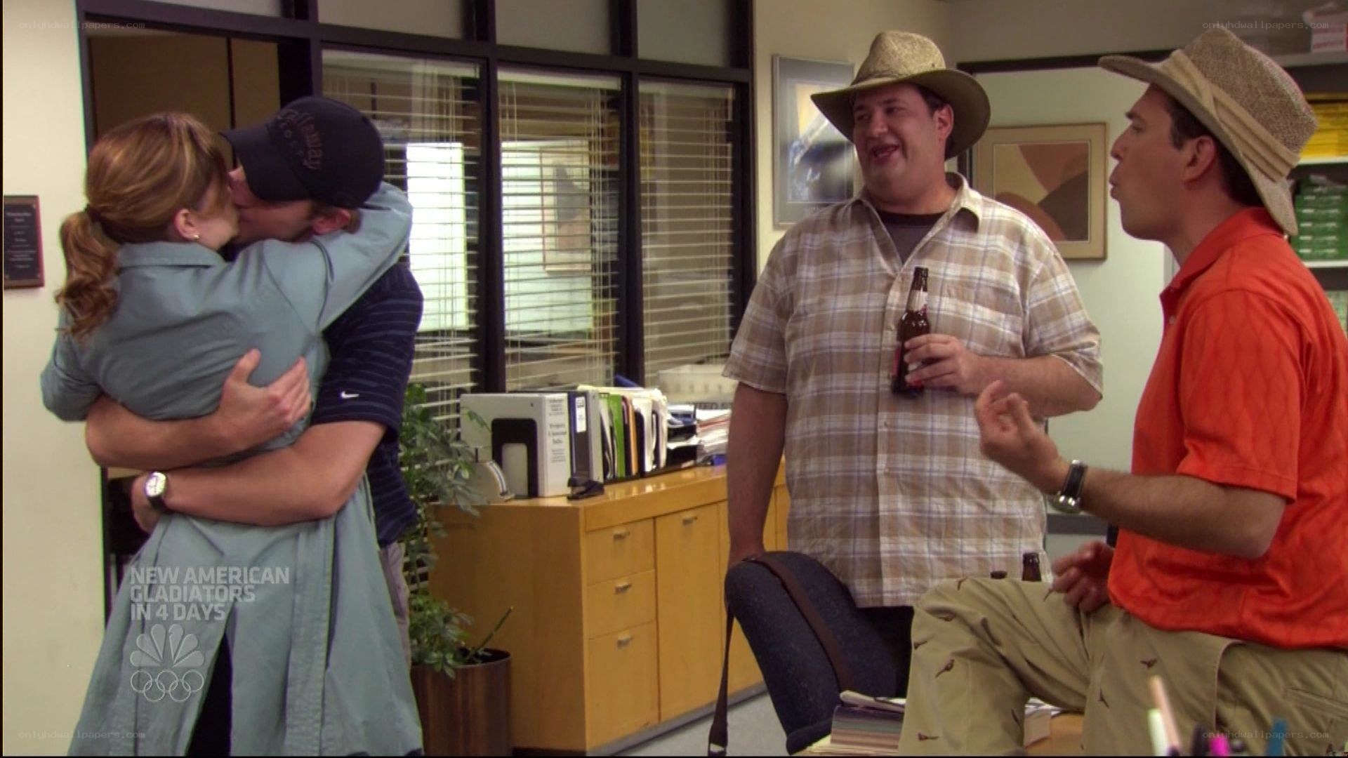 office celebration scene