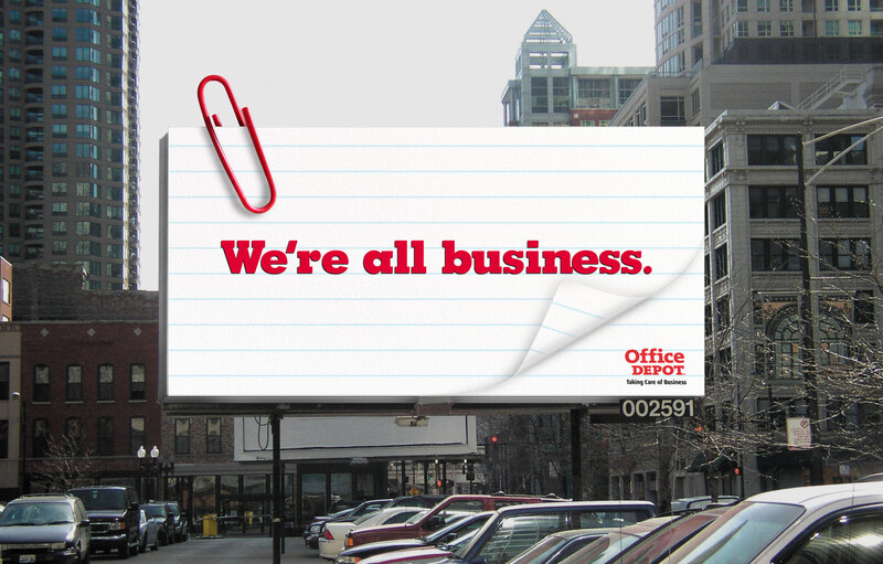Office Depot billboard ad