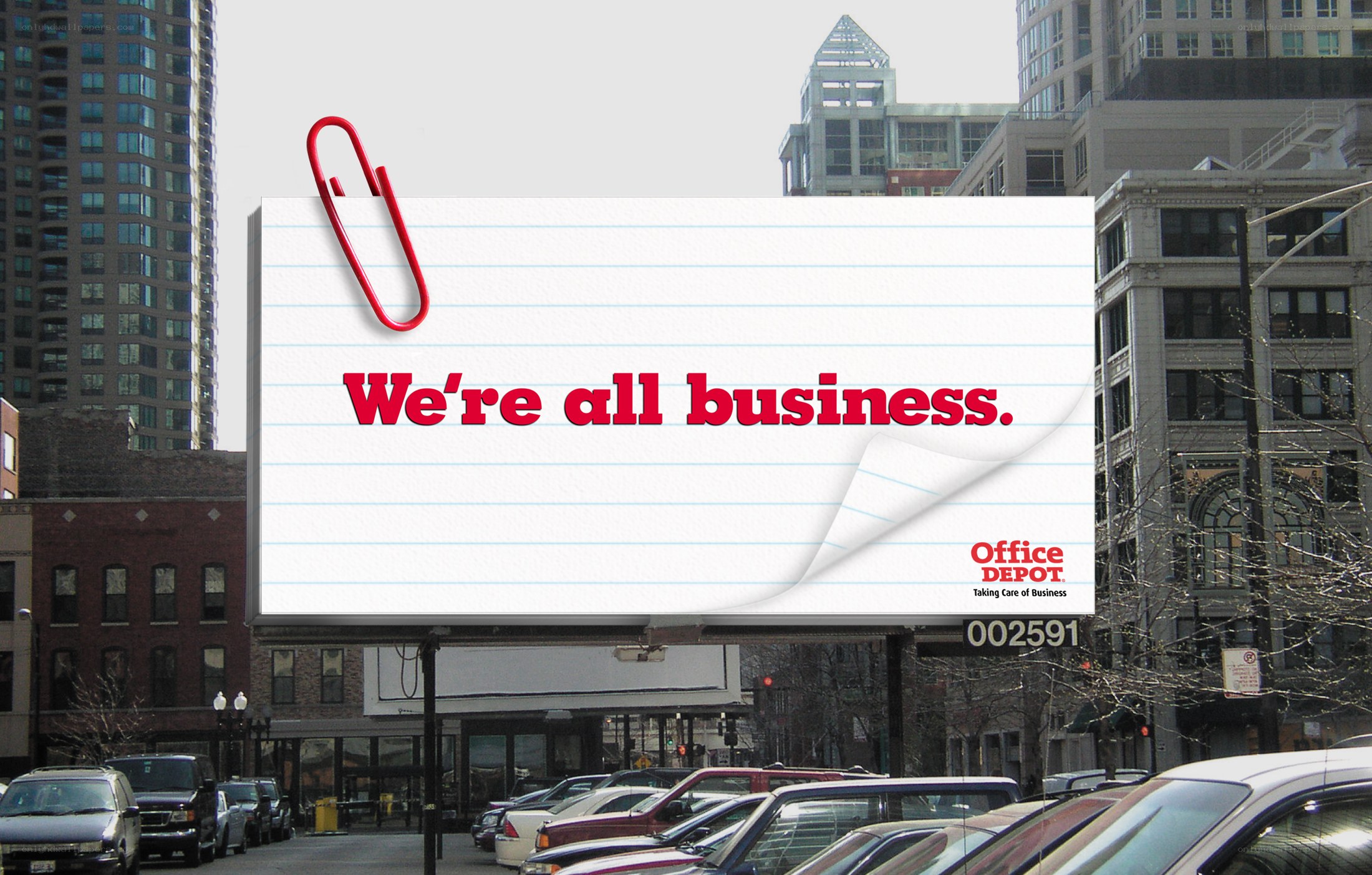 Office Depot billboard ad