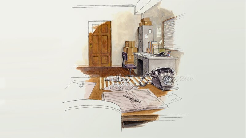 Office Desk with Telephone