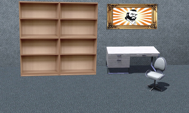 office furniture and portrait