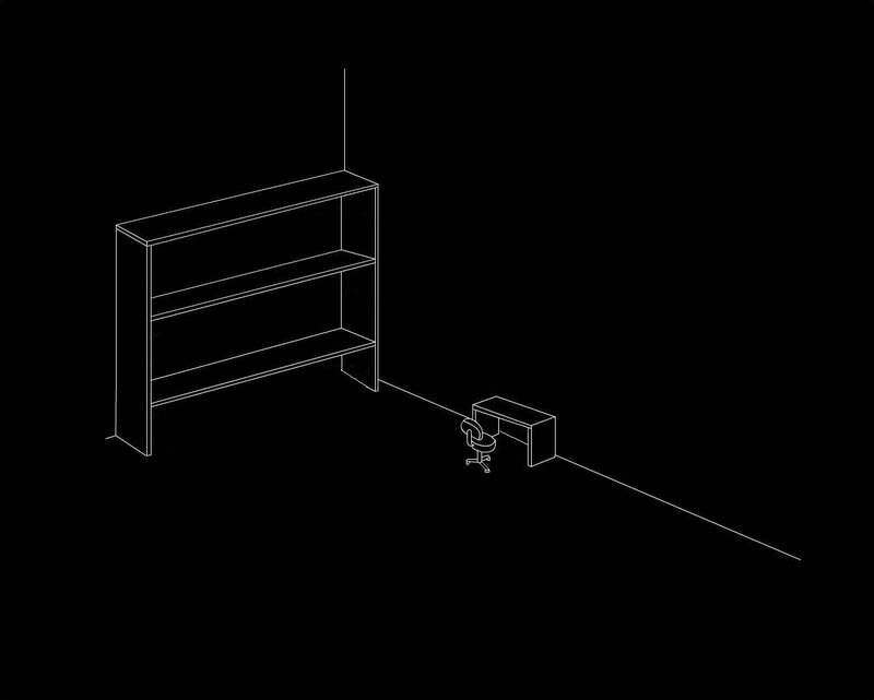 office furniture line drawing
