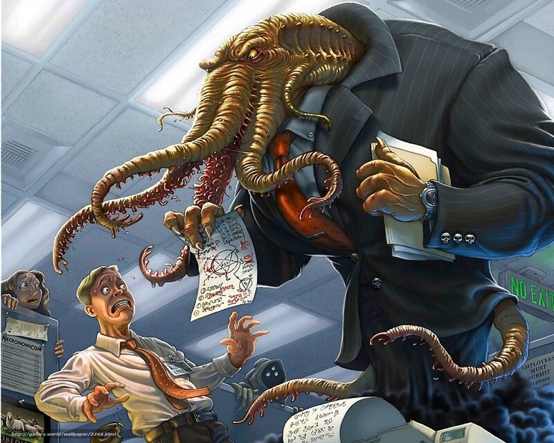 Office monster attack