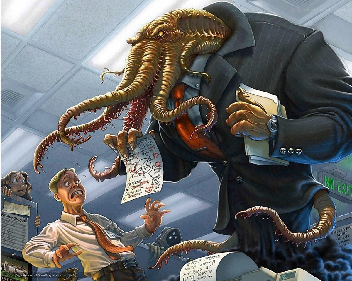 Office monster attack