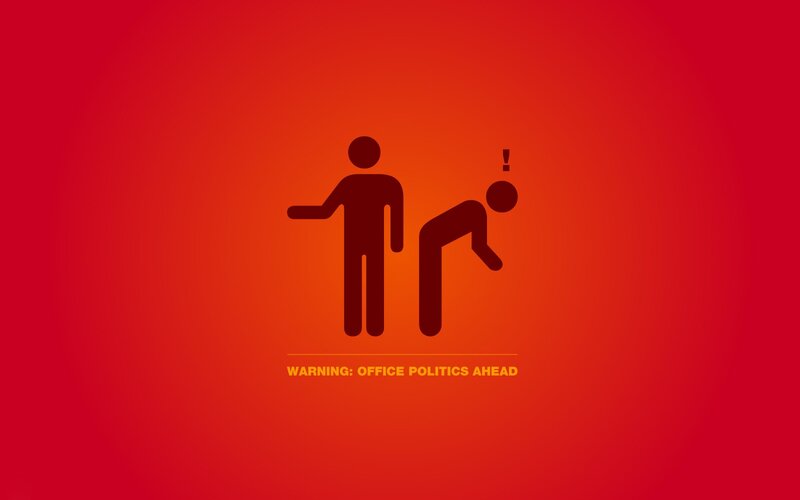 Office politics warning sign