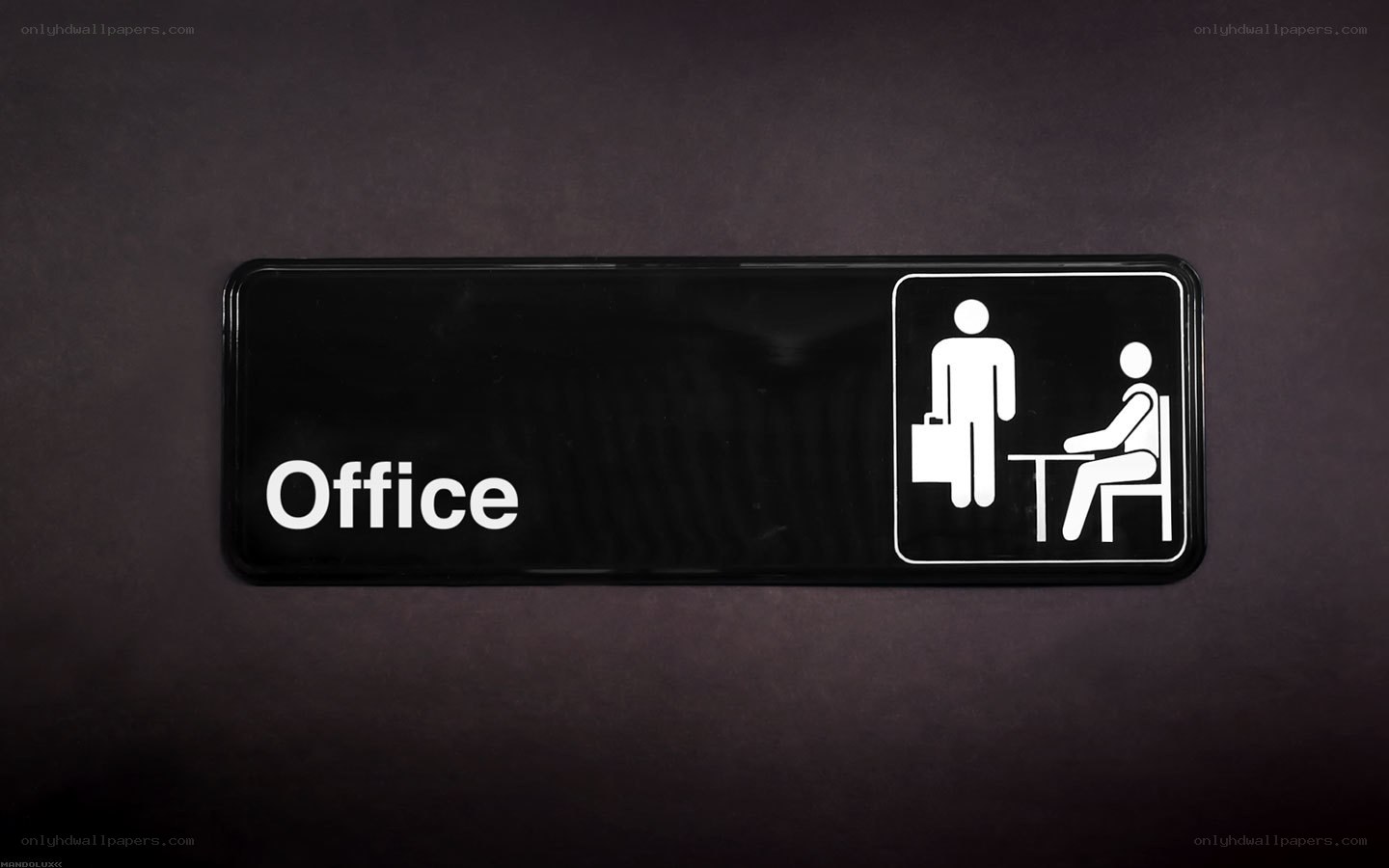 Office sign with icon