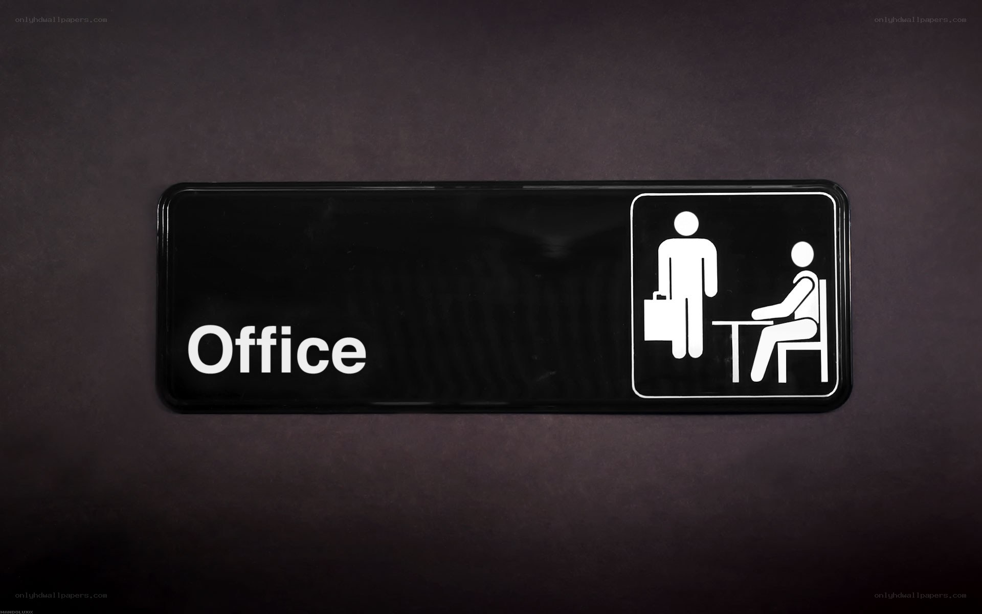 office sign with icon