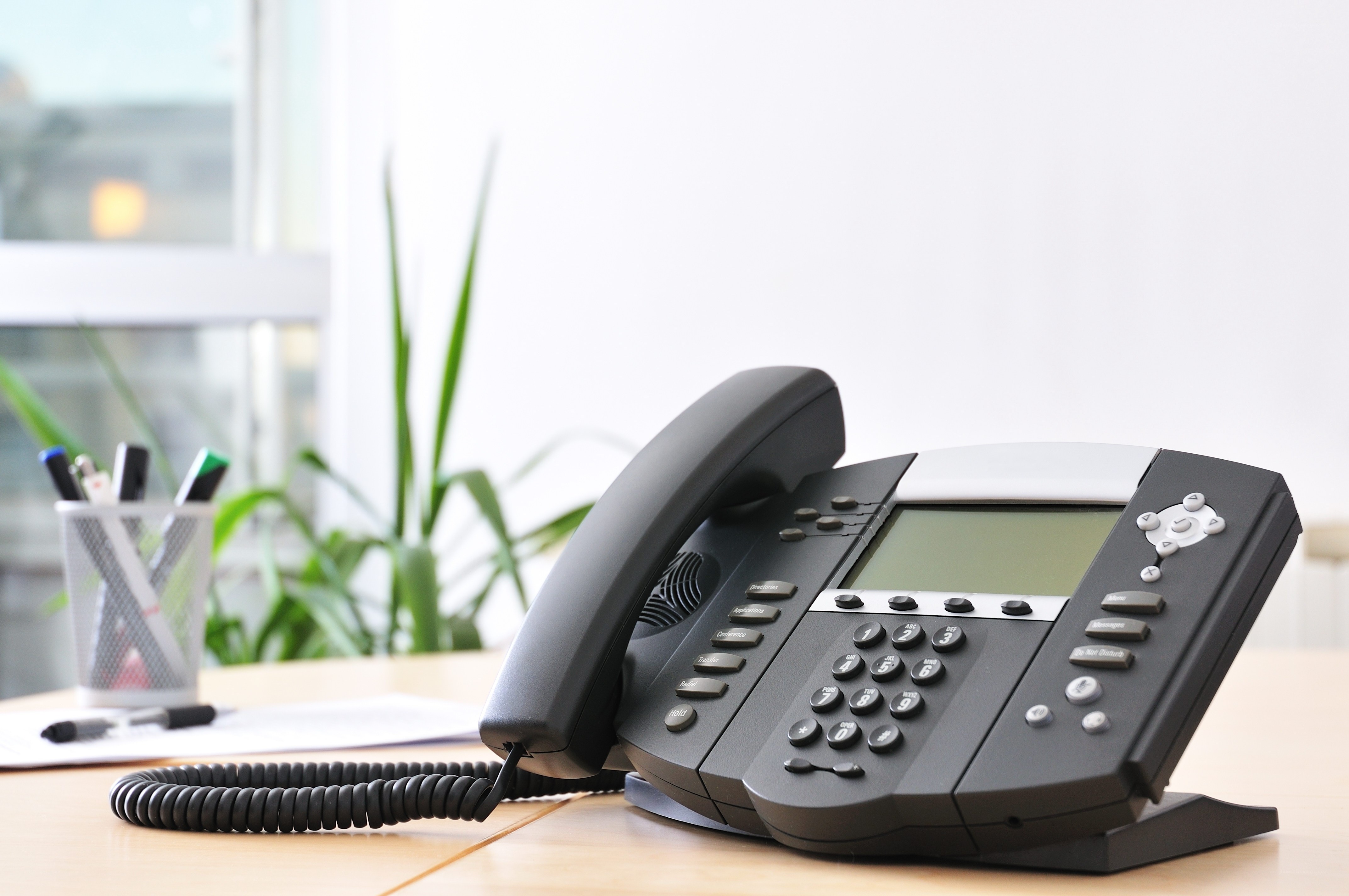 office telephone on desk