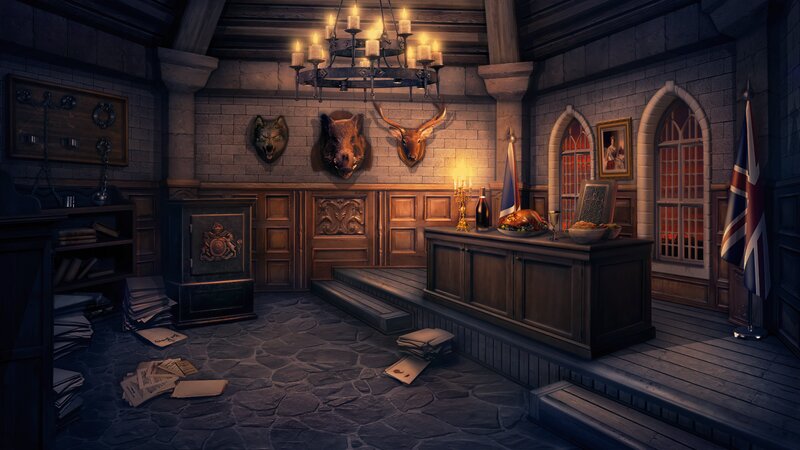 Office with Animal Heads