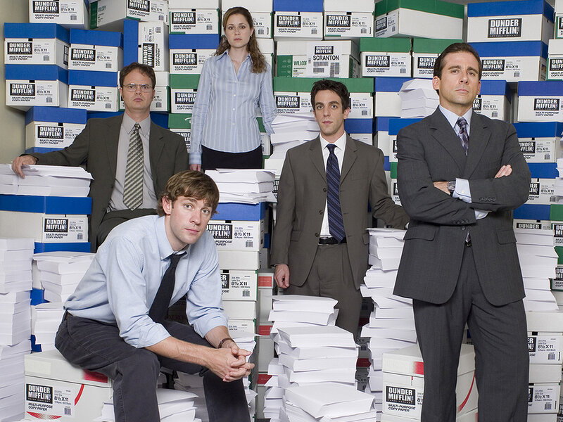 Office Workers with Paper