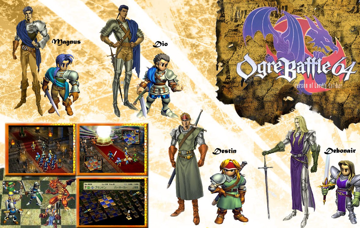 Ogre Battle 64 character art