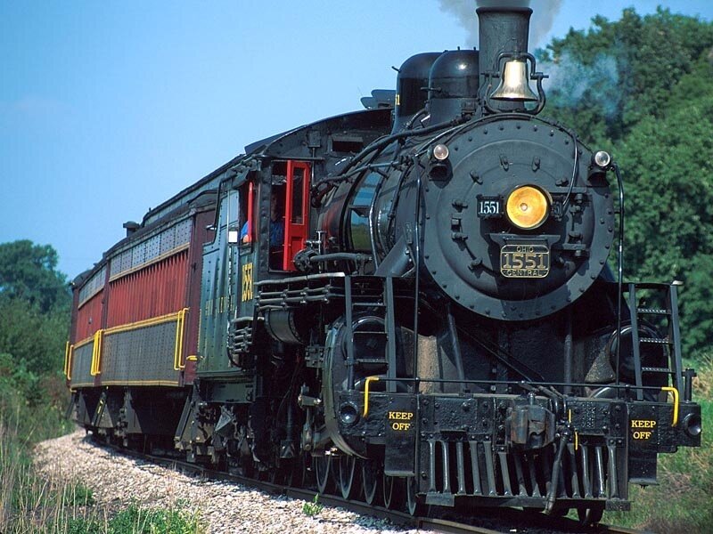 Ohio Central 1551 steam locomotive