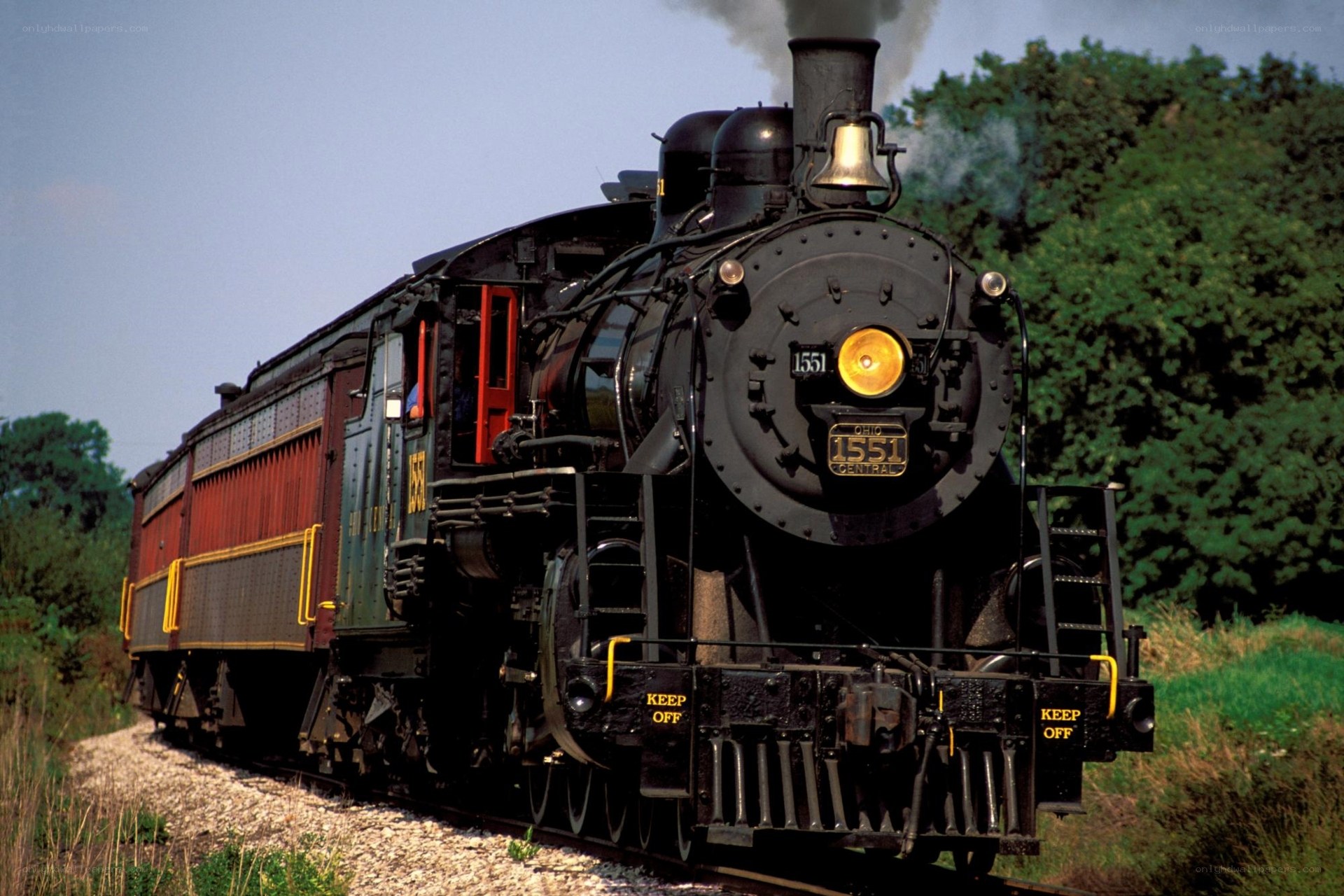Ohio Central steam locomotive