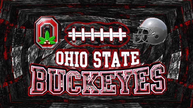 Ohio State Buckeyes Logo — Black, Aggressive, Digital Art