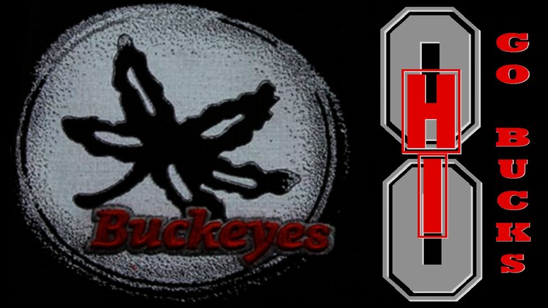 Ohio State Buckeyes Logo — Black, Bold, Digital Art, Leaf Symbol