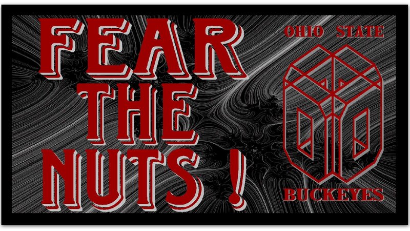 Ohio State Buckeyes Logo — Red, Aggressive, Digital Art, Text
